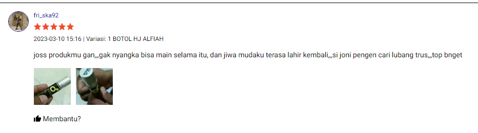 Testimoni Pengguna Obat Kuat Pria Oles Al Afiah Liquid Hygiene For Man