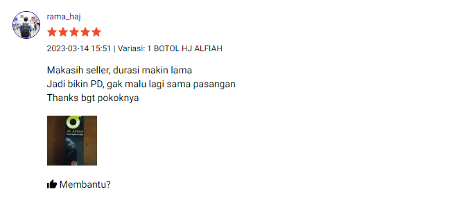 Testimoni Pengguna Obat Kuat Pria Oles Al Afiah Liquid Hygiene For Man