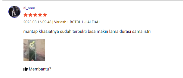 Testimoni Pengguna Obat Kuat Pria Oles Al Afiah Liquid Hygiene For Man