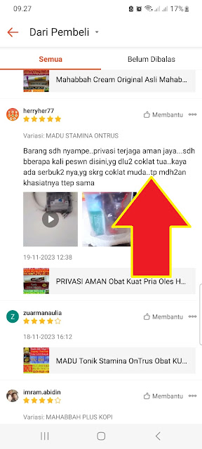 testimoni pengguna mahabbah cream hajar jahanam trp madu super tonik ontrus