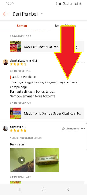 testimoni pengguna mahabbah cream hajar jahanam trp madu super tonik ontrus