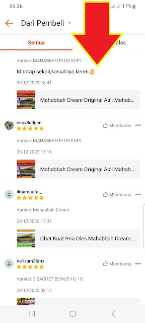 testimoni pengguna mahabbah cream hajar jahanam trp madu super tonik ontrus