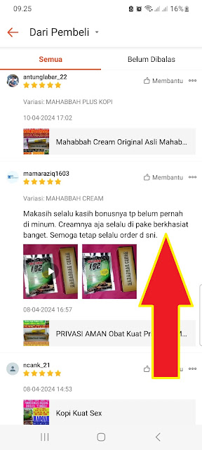 testimoni pengguna mahabbah cream hajar jahanam trp madu super tonik ontrus