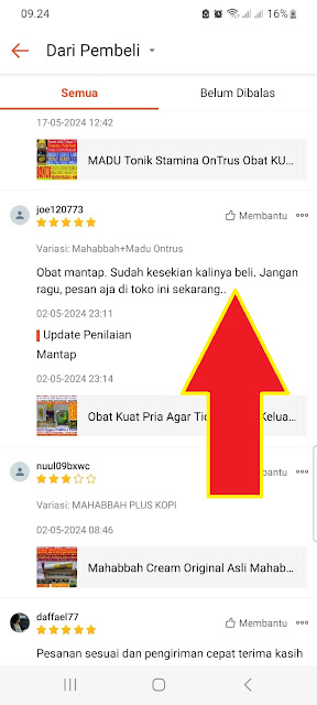 testimoni pengguna mahabbah cream hajar jahanam trp madu super tonik ontrus