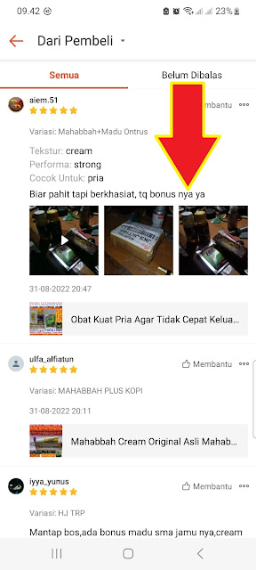 testimoni pengguna mahabbah cream hajar jahanam trp madu super tonik ontrus