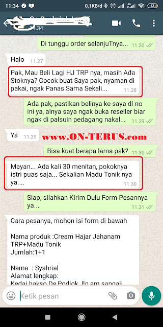 testimoni pengguna mahabbah cream hajar jahanam trp madu super tonik ontrus