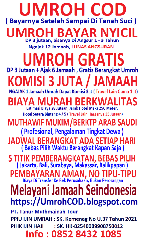 Travel Haji Dan Umroh Terdekat Bayar COD